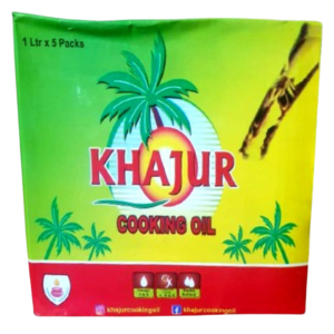 Khajur Cooking Oil (1Ltr x 5)