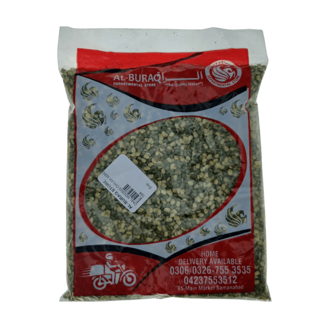 Al-Buraq Daal Moong Chilka (500Gm)